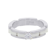 将图像加载到图库查看器中，CHANEL Ultra Diamond Ring Size 53/#13 WhiteJ3094 K18WG Ceramic
