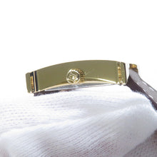 Load image into Gallery viewer, HERMES H Watch Mini W20mm Gold Plated Swift Leather(Etoupe) Silver Oparin DialHH1.101
