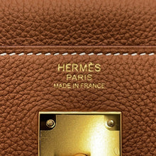 将图像加载到图库查看器中，HERMES Kelly Retourne Gold Togo Leather Size 32
