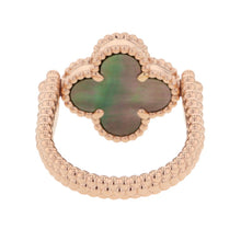 Load image into Gallery viewer, Van Cleef &amp; Arpels Vintage Alhambra Reversible Ring Size 52/#12VCARPGV552/VCARPGV500 18K Pink Gold
