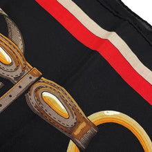 将图像加载到图库查看器中，HERMES Giant Square COATHING Size 140 Black/Red/Multicolor Cashmere65% Silk35%
