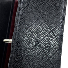 Load image into Gallery viewer, CHANEL Matelasse W Flap ChainShoulder Bag BlackA01112 Caviar Leather Size 25
