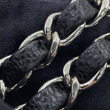 Load image into Gallery viewer, CHANEL Matelasse W Flap ChainShoulder Bag BlackA01112 Caviar Leather Size 25
