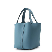 Load image into Gallery viewer, HERMES Picotin Lock New Blue Jean Taurillon Clemence Size PM
