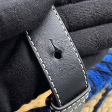 Load image into Gallery viewer, LOEWE William De Morgan Collaboration Animal Basket Bag Natural/Blue/Navy Raffia Leather Size Large
