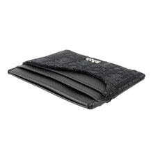 Load image into Gallery viewer, Dior Saddle Card Holder Black/Gray2ADCH164YKS Calf Leather/Oblique Jacquard
