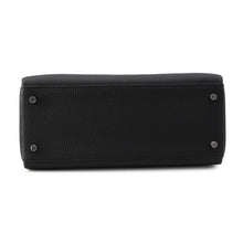 将图像加载到图库查看器中，HERMES Kelly Retourne Black Togo Leather Size 28
