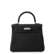HERMES Kelly Retourne Black Togo Leather Size 25