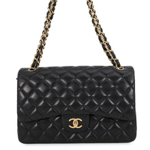 将图像加载到图库查看器中，CHANEL Matelasse W-flap Chain Shoulder BlackA58600 Lambskin Size 30
