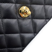 Load image into Gallery viewer, CHANEL Classic Matelasse Double Flap Chain Shoulder Bag BlackA01112-Y01295-94305 Lambskin Size 25
