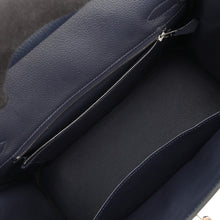 将图像加载到图库查看器中，HERMES Birkin Blue Nuit Togo Leather Size 30
