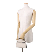 Load image into Gallery viewer, HERMES Mini Kelly 2 SPO Craie/Gris Meyer Epsom
