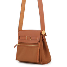 Load image into Gallery viewer, HERMES Herbag zip Fauve Toile Military Vache Hunter Leather Size Mini
