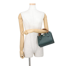 将图像加载到图库查看器中，GUCCI Diana Bamboo Tote Bag Green832936 AAEDB 3020 Leather Size Small
