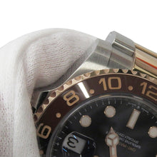 将图像加载到图库查看器中，ROLEX GMT MasterII W40mm Stainless Steel K18PG Black Dial126711CHNR
