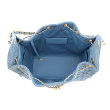 将图像加载到图库查看器中，CHANEL CHANEL25 ChainShoulder Bag BlueAS5311 Denim Size Medium
