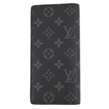 将图像加载到图库查看器中，LOUIS VUITTON Portefeuille Brazza NoirM61697 Monogram Eclipse

