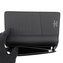 将图像加载到图库查看器中，LOUIS VUITTON Portefeuille Brazza NoirM61697 Monogram Eclipse

