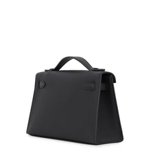 将图像加载到图库查看器中，HERMES PochetteKelly Black Swift Leather
