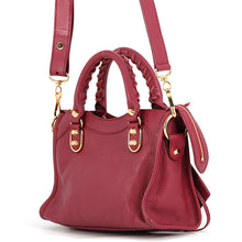Load image into Gallery viewer, BALENCIAGA Classic Metallic Edge City 2WAY Handbag New Griotte390160 Leather Size Mini
