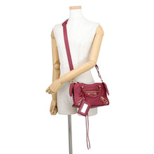 Load image into Gallery viewer, BALENCIAGA Classic Metallic Edge City 2WAY Handbag New Griotte390160 Leather Size Mini
