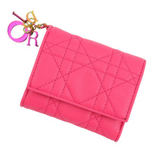 将图像加载到图库查看器中，Dior Lotus Wallet Warm FuchsiaS01814NEE_M15F Lambskin
