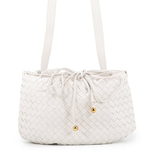 Load image into Gallery viewer, Bottega Veneta The Valve Satchel Bag White Leather Size Mini
