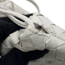 Load image into Gallery viewer, Bottega Veneta The Valve Satchel Bag White Leather Size Mini
