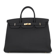 HERMES Birkin Black Togo Leather Size 40