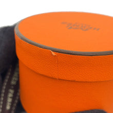 Load image into Gallery viewer, HERMES Twilly Doll Candy HERMES Paris Station Grease Sandle / Orange / Black Silk100%
