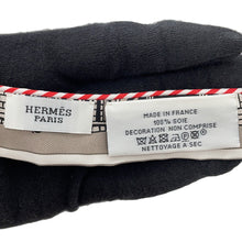 Load image into Gallery viewer, HERMES Twilly Doll Candy HERMES Paris Station Grease Sandle / Orange / Black Silk100%
