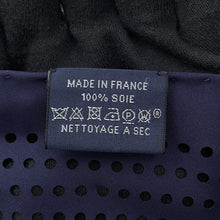 将图像加载到图库查看器中，HERMES Scarf, perforated triangle, Perfo-Ex-Libris Bleu de Chine Silk100%
