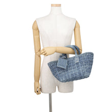 Load image into Gallery viewer, BALENCIAGA Bistro Basket with Strap Blue671342 Denim Size XS
