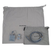 Load image into Gallery viewer, BALENCIAGA Bistro Basket with Strap Blue671342 Denim Size XS

