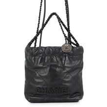 Load image into Gallery viewer, CHANEL CHANEL22 ChainShoulder Bag BlackAS3980 Shiny Calf Leather Size Mini

