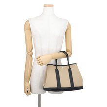 Load image into Gallery viewer, HERMES Garden Party Trench/Black Toile Officier Negonda Leather Size TPM

