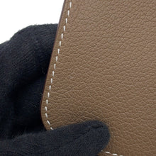 将图像加载到图库查看器中，HERMES Zip Ango Chaine d'Ancre Card Case Etoupe Evercolor

