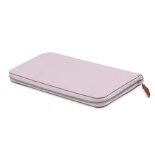 Load image into Gallery viewer, HERMES Azap Long silk in mauve pail Epsom
