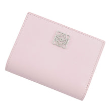 Load image into Gallery viewer, LOEWE Anagram Compact Wallet BlossomC821NCWX03 7795 Pebble Grain Calf Leather
