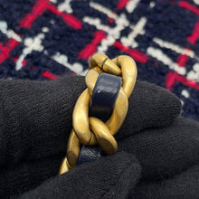 Load image into Gallery viewer, CHANEL CHANEL19 Round Chain Shoulder Bag Navy/Pink/WhiteAP0945 Tweed
