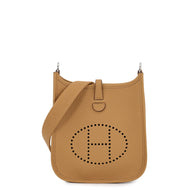 HERMES Evelyne Long Amazon Biscuit Taurillon Clemence Size TPM