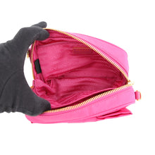 Load image into Gallery viewer, PRADA Ribbon Shoulder Bag Fuchsia1N1727 Nylon Leather
