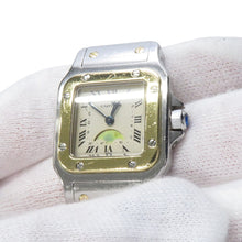 Load image into Gallery viewer, CARTIER Santos Garbe Moonphase SM H34mm×W24mm Stainless Steel K18YG Ivory DialW20008C4
