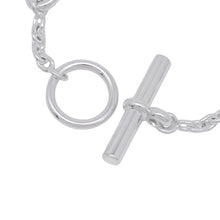 将图像加载到图库查看器中，HERMES Chaine d'Ancre Farandole Bracelet Size SH SV925
