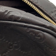 将图像加载到图库查看器中，GUCCI Guccissima Shoulder Bag Dark Brown201448 Leather
