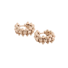 将图像加载到图库查看器中，CARTIER Crash Do Cartier Hoop Earrings Mini ModelB8301520 18K Pink Gold

