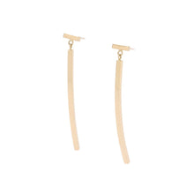 将图像加载到图库查看器中，TIFFANY&amp;Co. TIFFANY&amp;Co. T-Wire Bar Drop Earrings62271841 18K Yellow Gold
