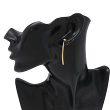将图像加载到图库查看器中，TIFFANY&amp;Co. TIFFANY&amp;Co. T-Wire Bar Drop Earrings62271841 18K Yellow Gold
