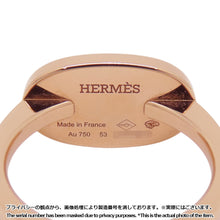 将图像加载到图库查看器中，HERMES Chaine d'Ancre Verso Ring Size 53/#13 K18PG WhiteCeramic

