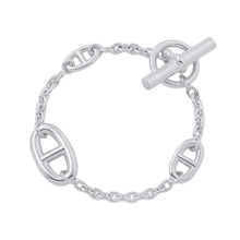 将图像加载到图库查看器中，HERMES Chaine d'Ancre Farandole Bracelet Size LGH104567B SV925
